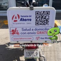 Farmacias del Ahorro Motos Vinil Adherible